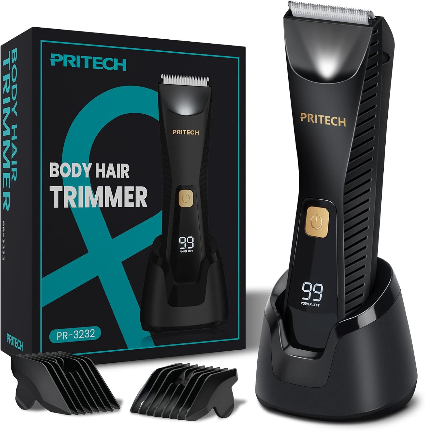 Manscape Body Hair Trimmer – Waterproof Pubic Hair Ball Trimmer, Ceramic Blade S