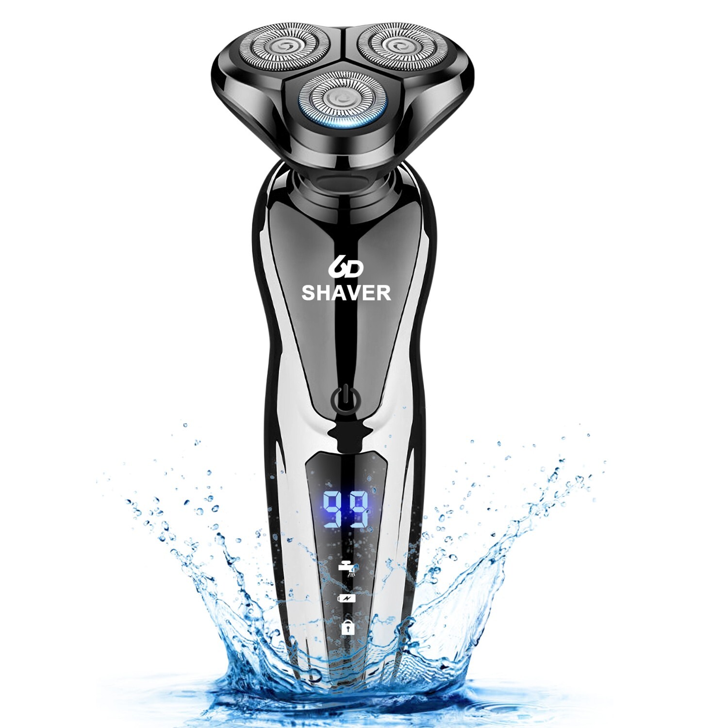Wet & Dry Electric Beard Shaver Trimmer Razor USB Rechargeable Men Grooming Kit