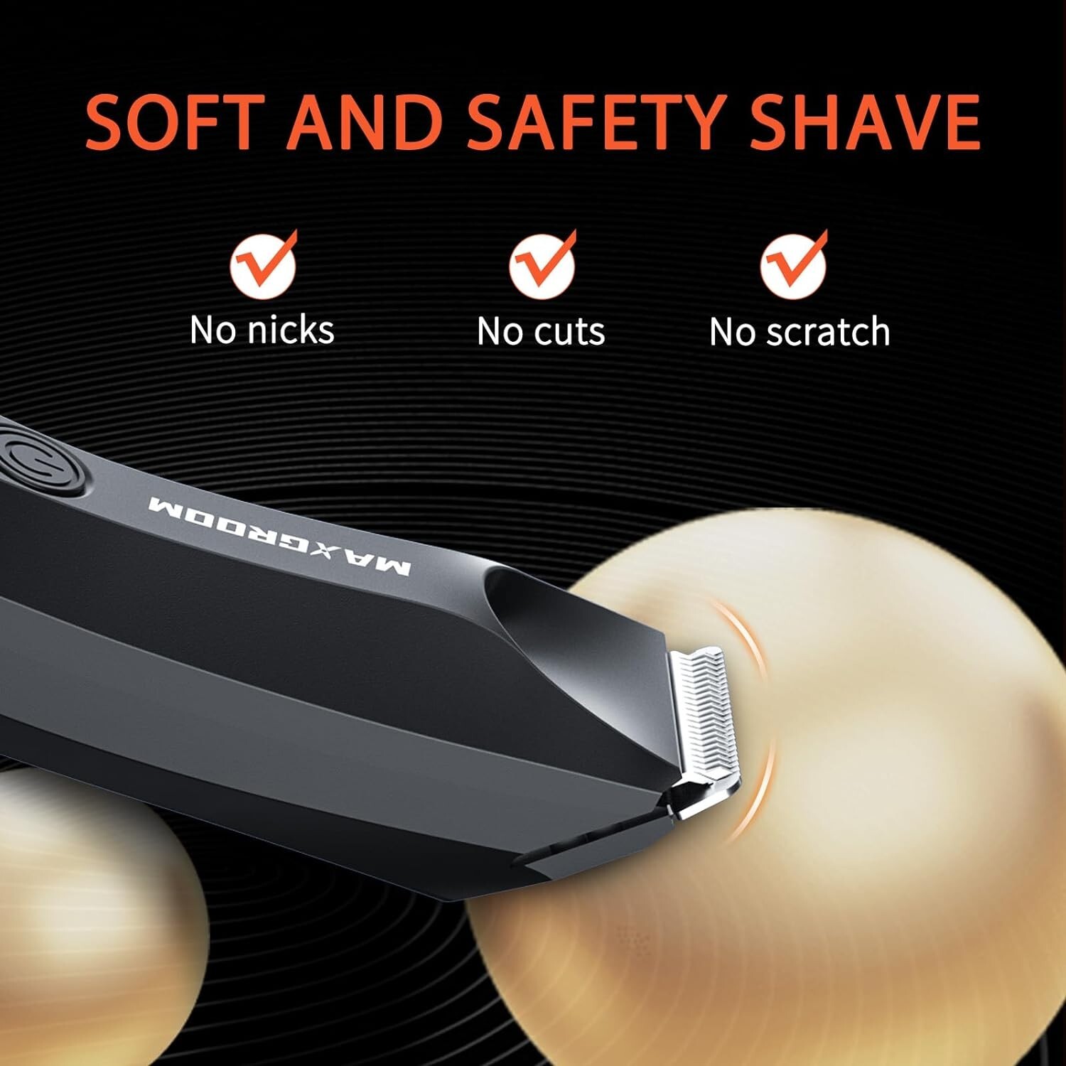 Body Hair Trimmer for Men,Waterproof Personal Groomer for Men(Black)
