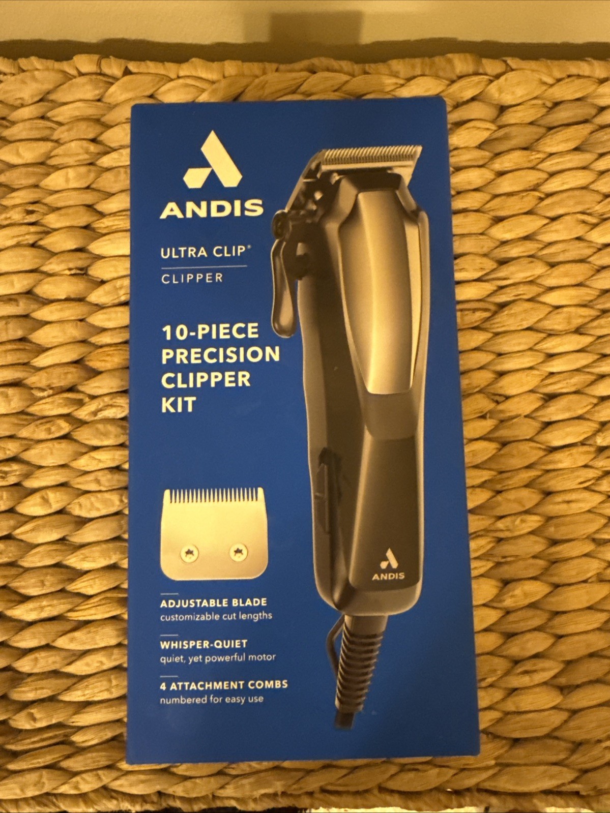 Andis Ultra Clip Adjustable Blade Home Haircut Kit – 10ct
