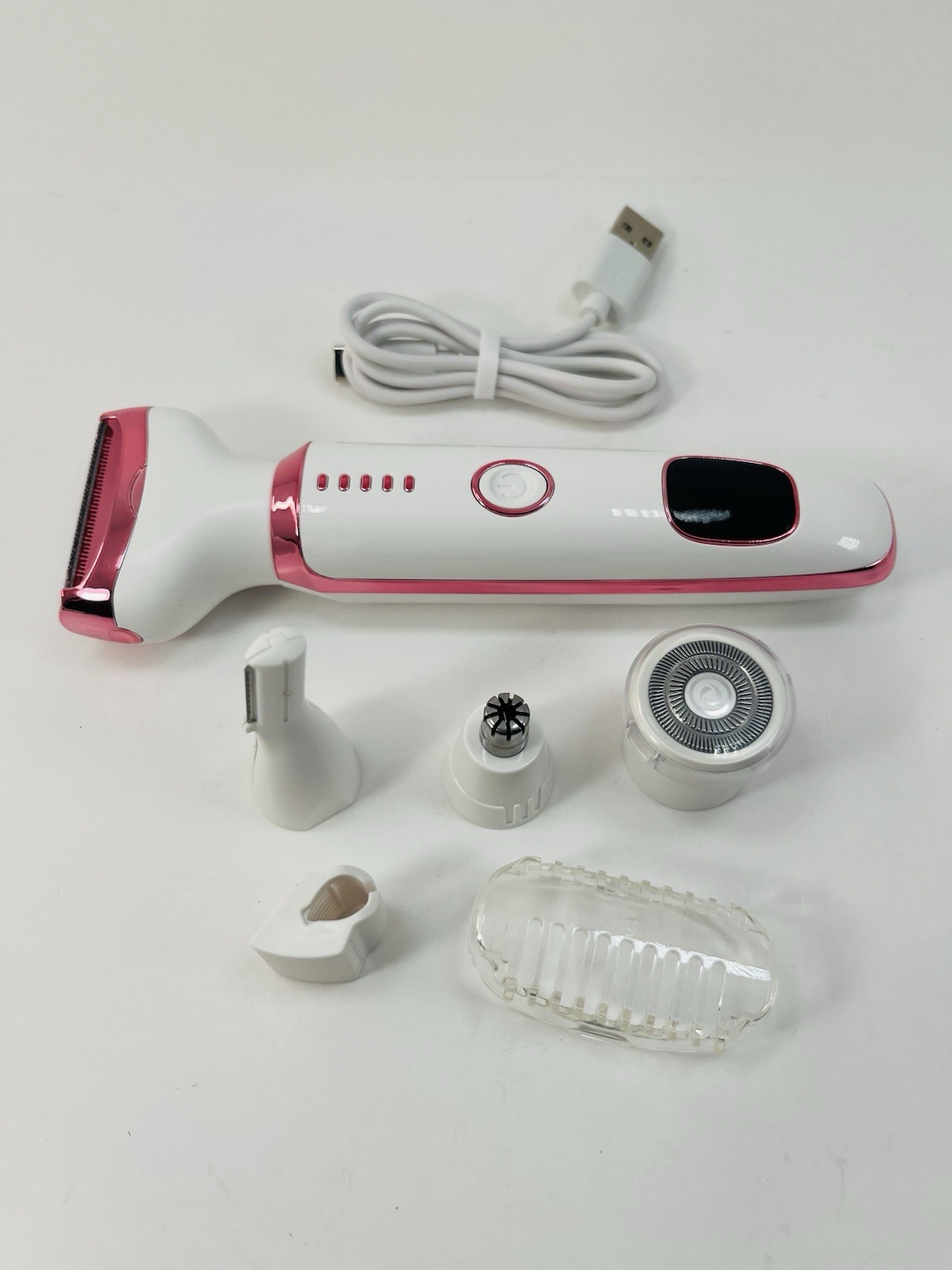 Rechargeable 4-in-1 Grooming Kit Hair Trimmer Bikini Beard Nose Eyebrow New Open