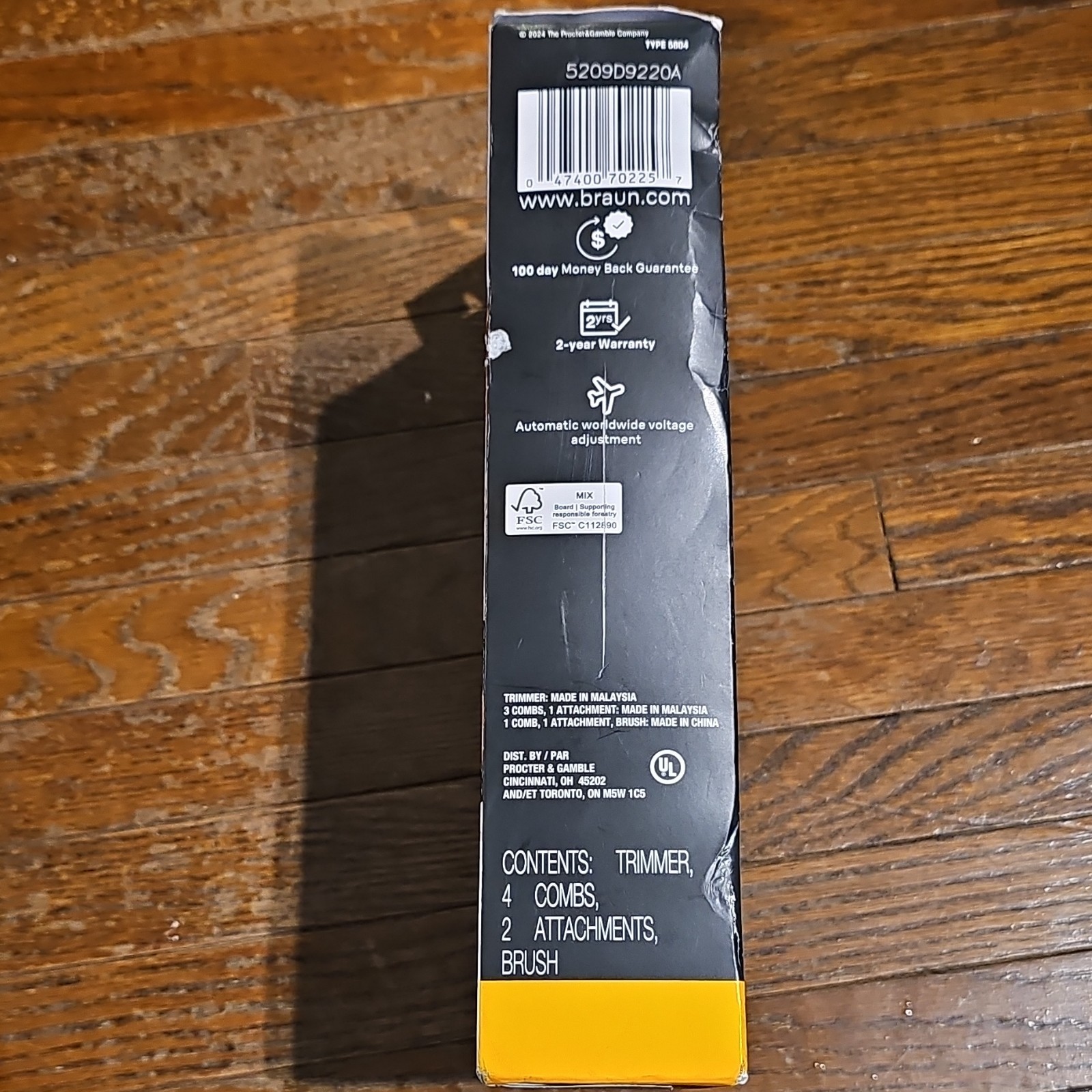 Braun AIO 5510 Series 5 All-in-One Trimmer Kit 40-in-1 Waterproof 0.5-20mm