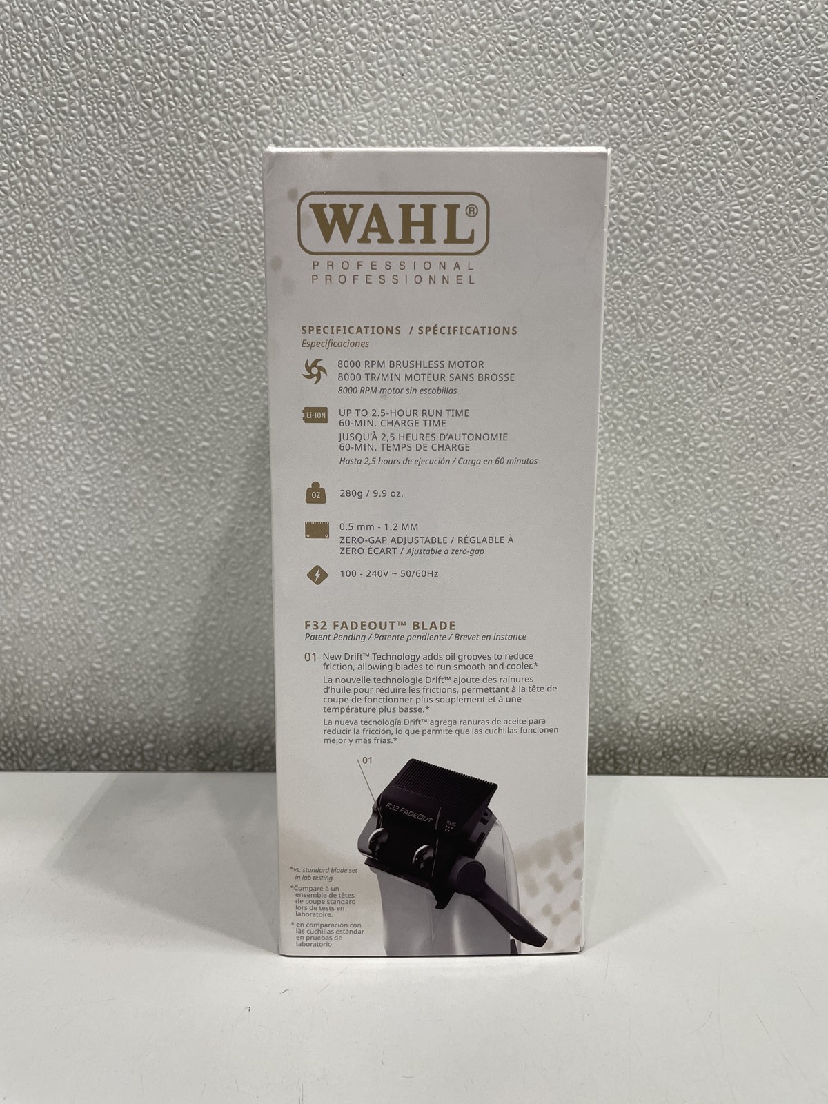 Wahl Professional 5 Star Vapor CE Cordless Clipper, White & Black