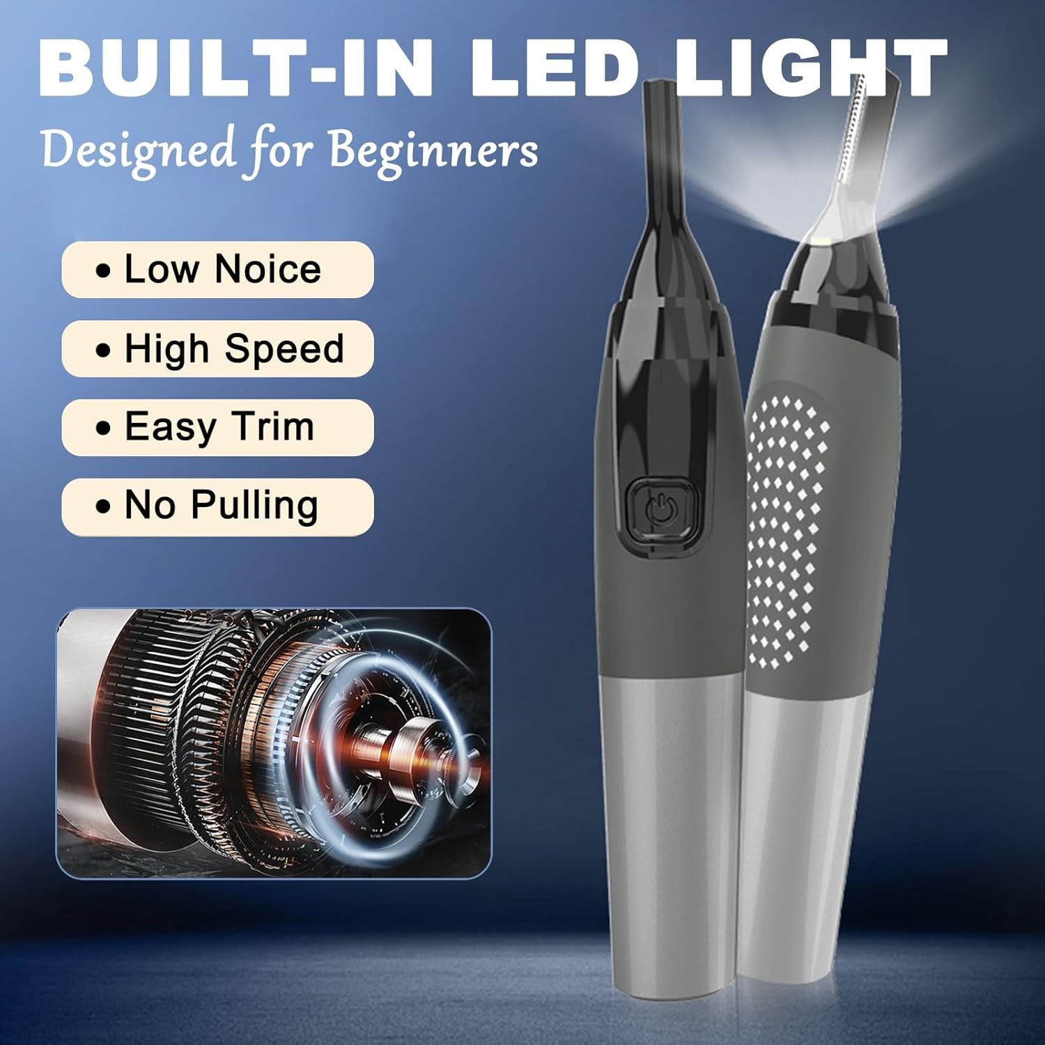 Hot Men Nose Ear Face Neck Eyebrow Hair Mustache Beard Trimmer Shaver Clipper