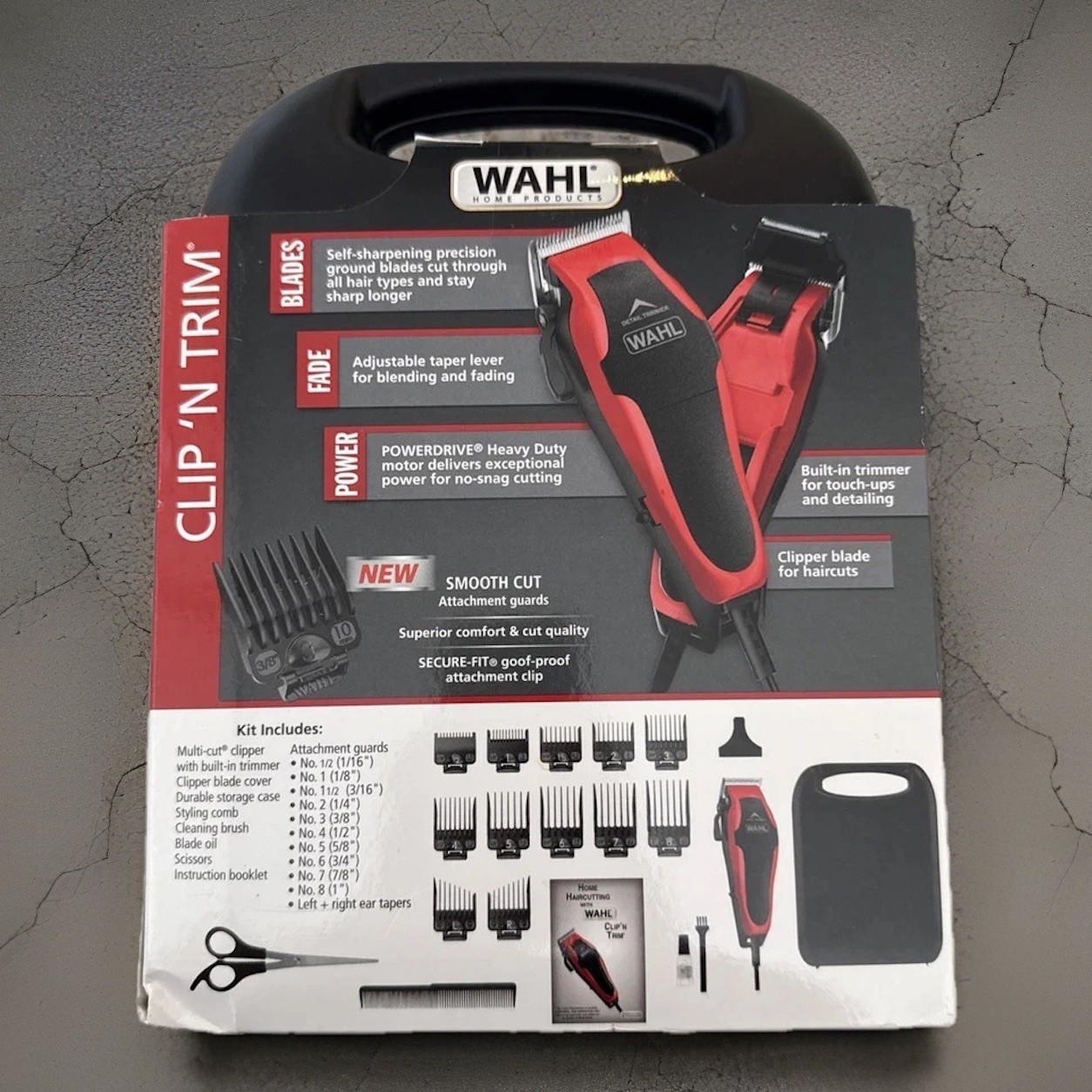 Wahl – Clip ’N Trim 2-in-1 Hair Clipper & Trimmer Kit (Model 79900-1501) New