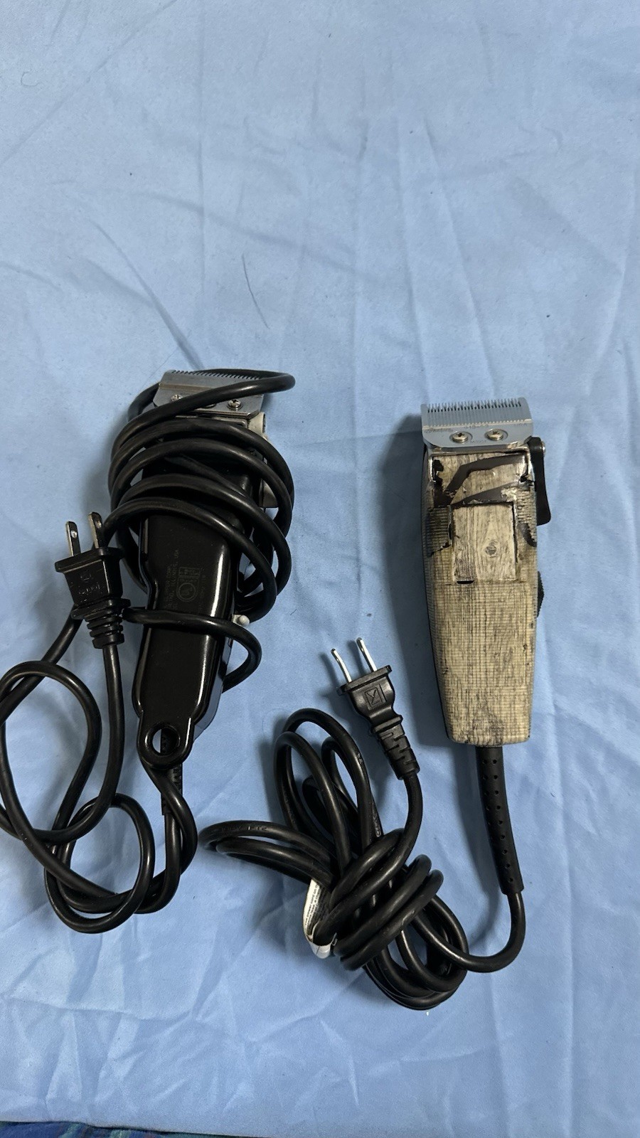 Oster Fast Feed Corded Electric Hair Clipper Lot of 2 Beige/Black