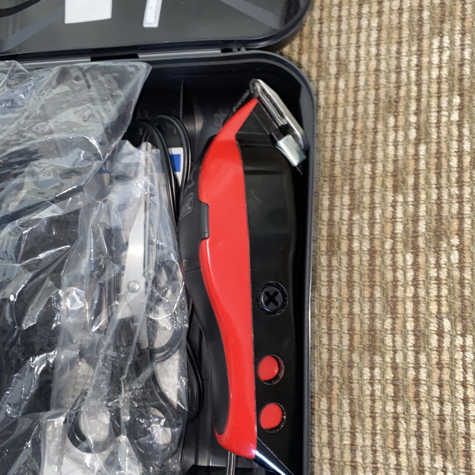 Wahl Men Professional Precision Hair Clippers – Red/Black
