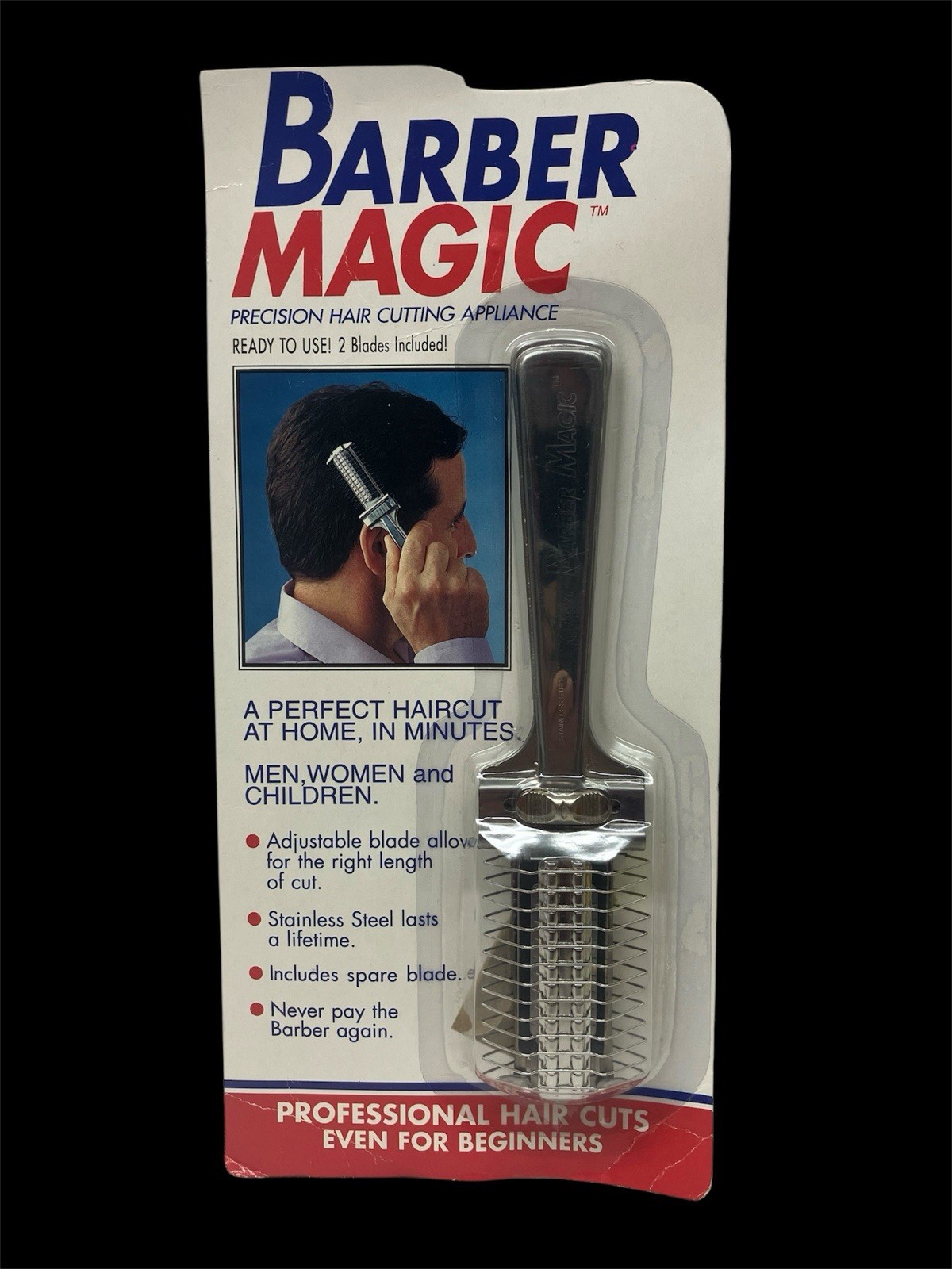 Barber Magic Precision Hair Cutting Appliance Razor Blade Cutter Stainless New