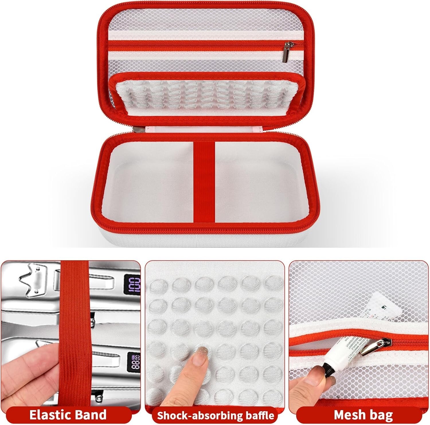 Case for Beard & Hair Trimmer, with Mesh Pocket for Attachment Set – “Box Only”