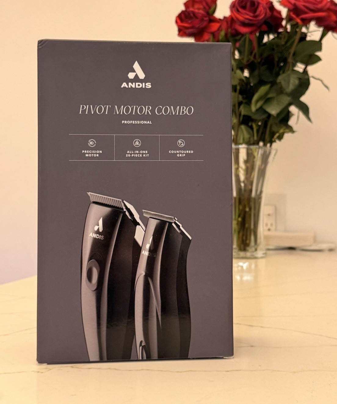 Andis Pivot Motor Combo – Professional Clipper & Trimmer 20-Piece Kit