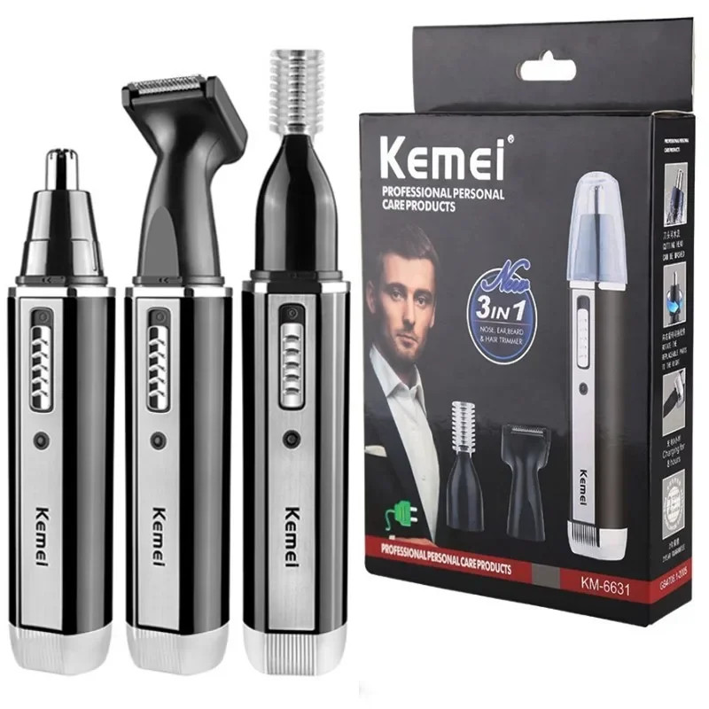 Kemei 4 in 1 trimmer for men Electric Nose and ear trimmer Rechargeable Trimmer