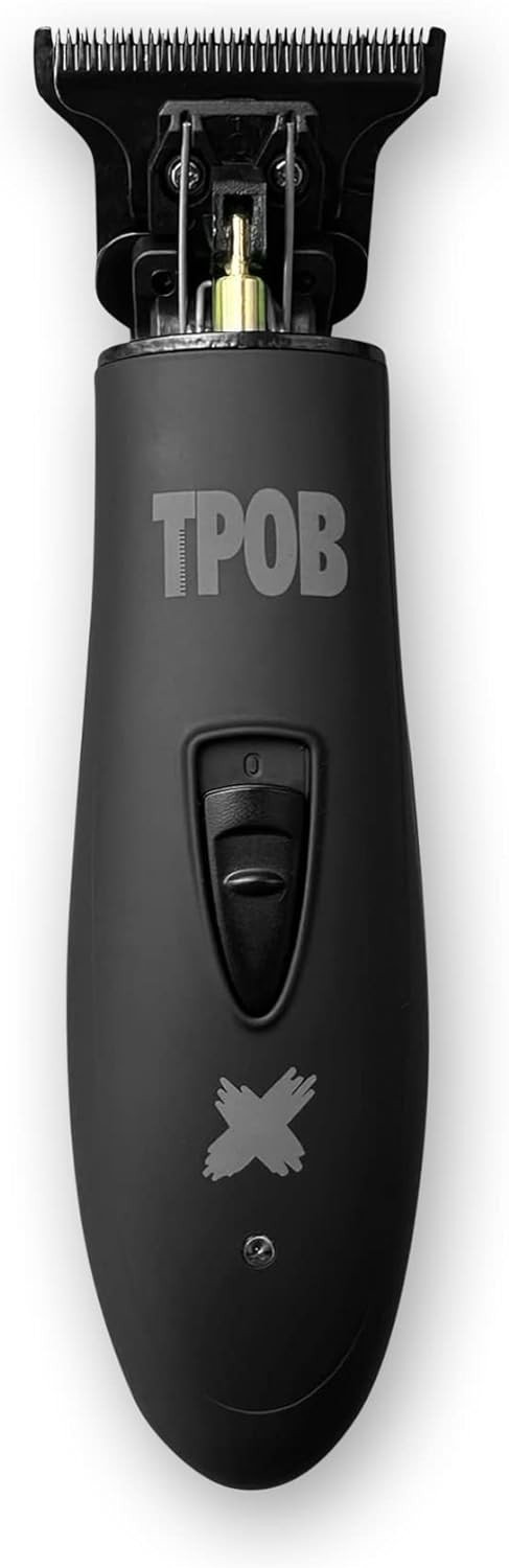 TPOB Slime 2 Black Hair Clipper Trimmer Shaver Set Barber 6800RPM Rubber Case