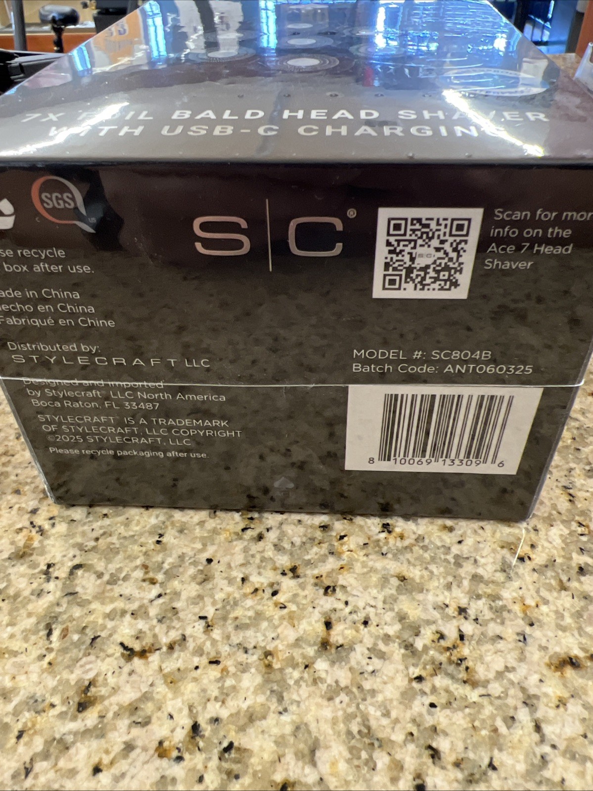 StyleCraft Ace Bald Head Shaver 7X Foil Cordless Supercharged SC804B -NEW SEALED