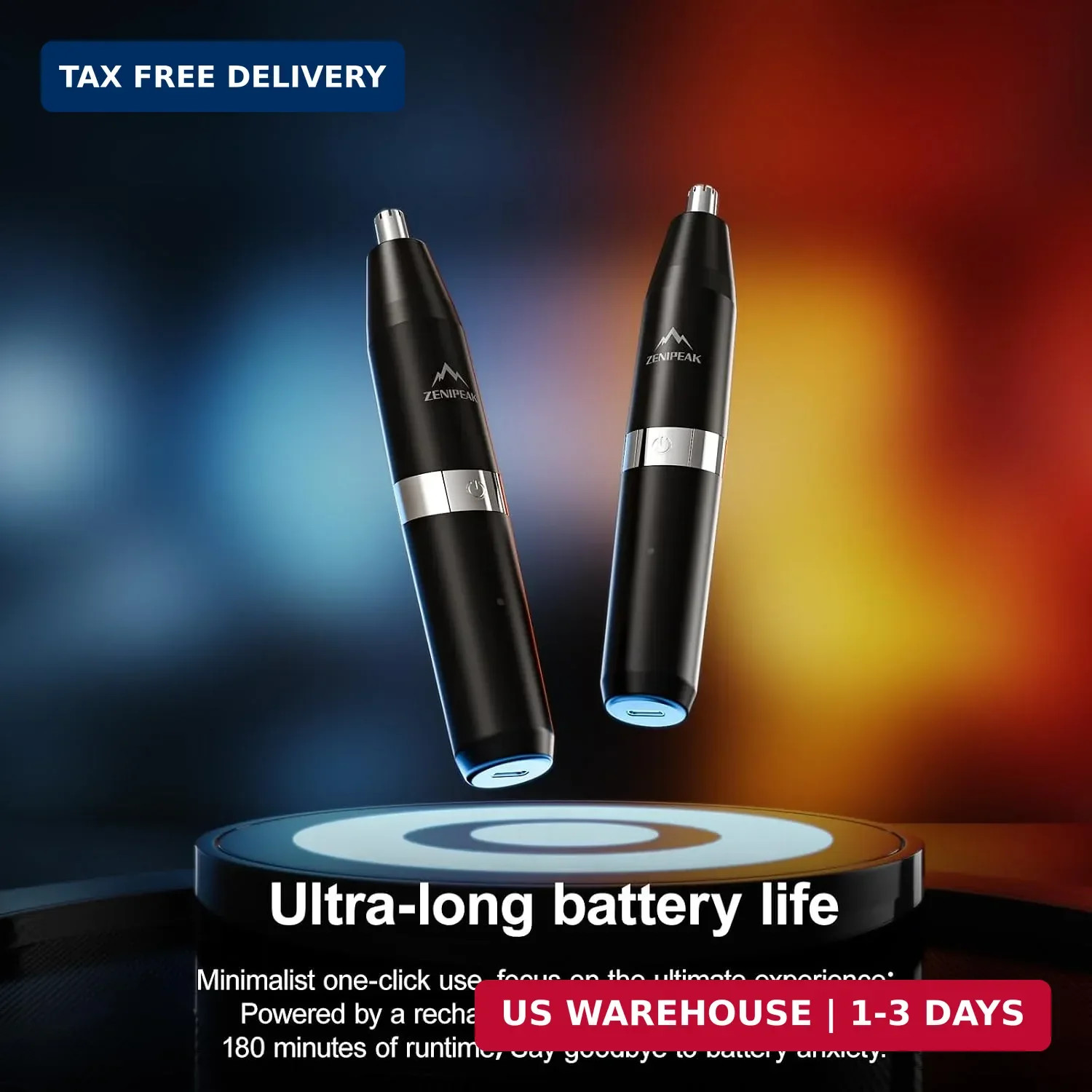 Professional Nose Hair Trimmer for Men & Women, USB-C Rechargeable Electric Ear