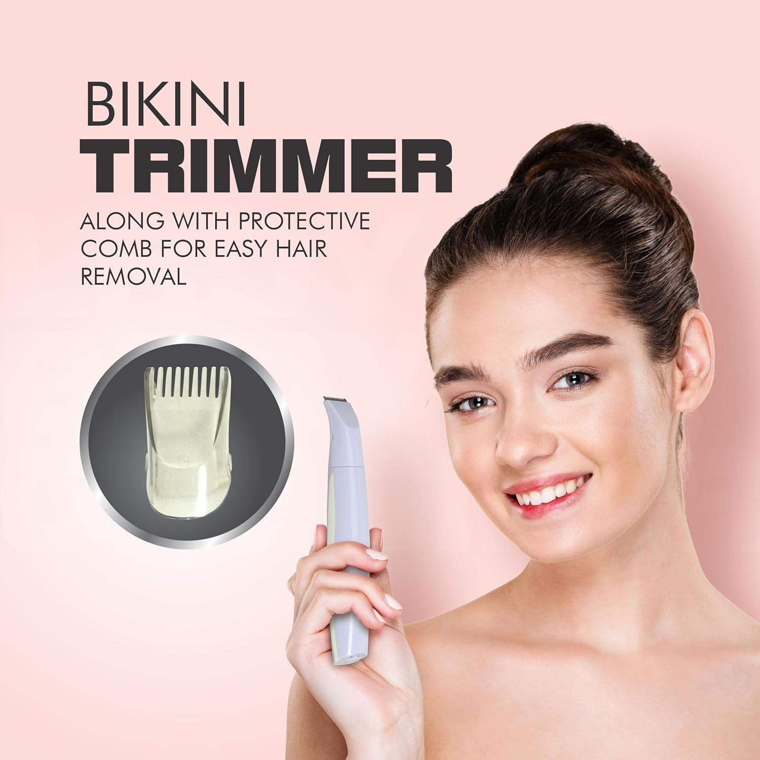 Havells 4-In-1 Lady Body Groomer Bikini & Eyebrow Trimmer With Protective Combs