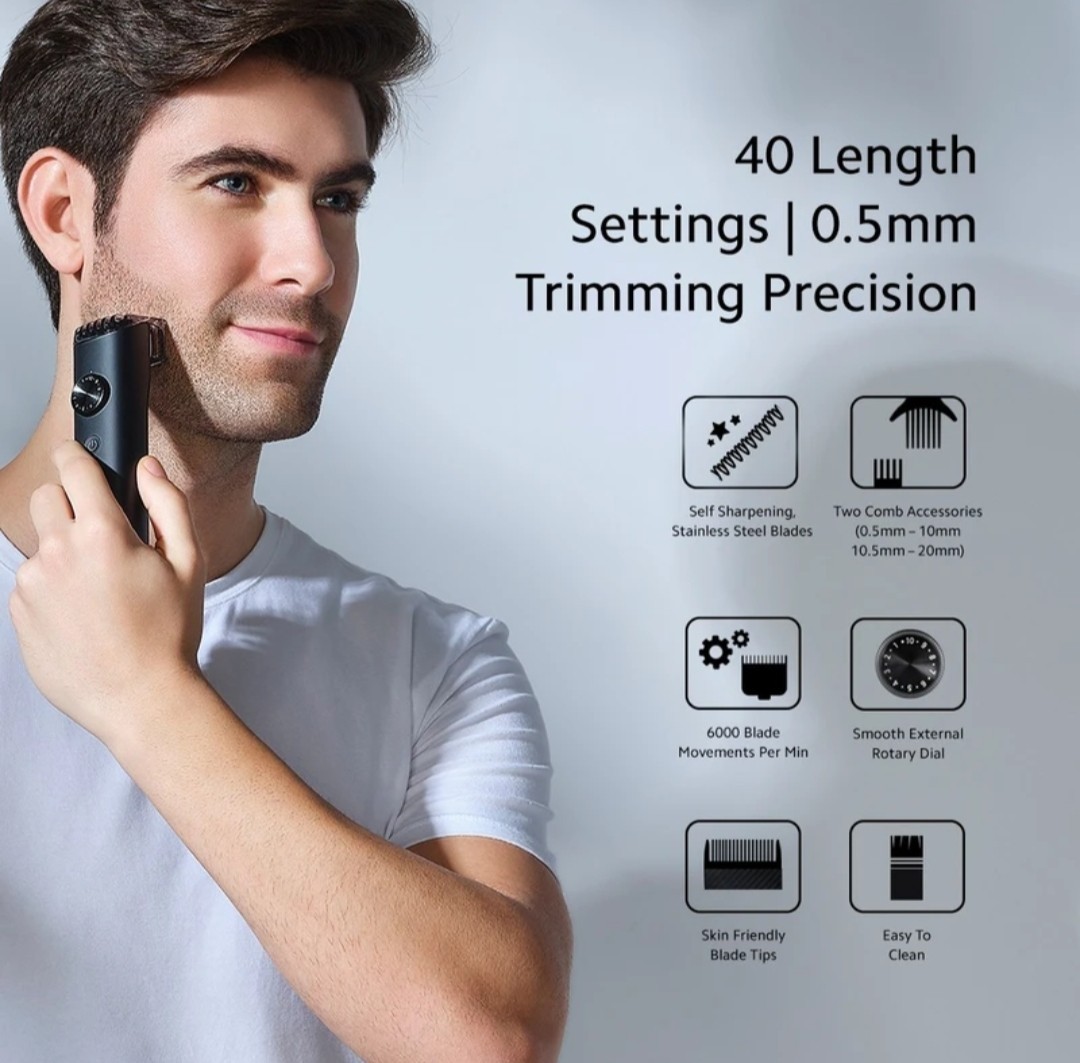 Xiaomi Beard Trimmer for Men | 0.5mm Type-C Fast Charging Led Display
