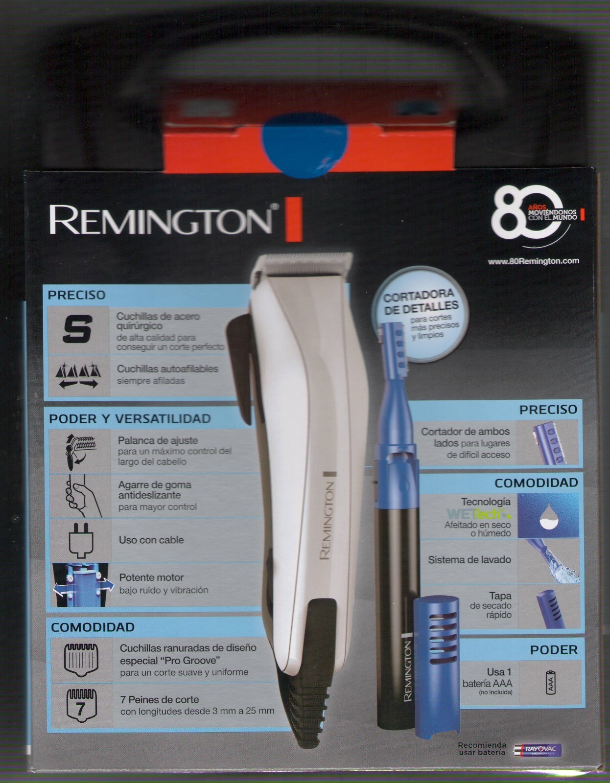 Remington HC5120+MPT3700 Steel Powerful Hair clipper & Trimmer – 220-240 Volt