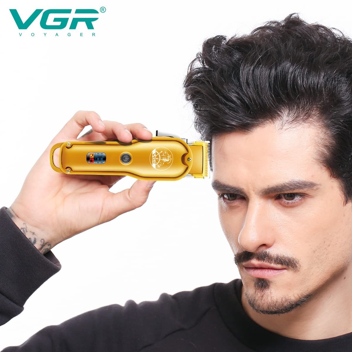VGR Model 1 Gold Professional Beard and Hair Trimmer Clipper / FREE SHIPPING