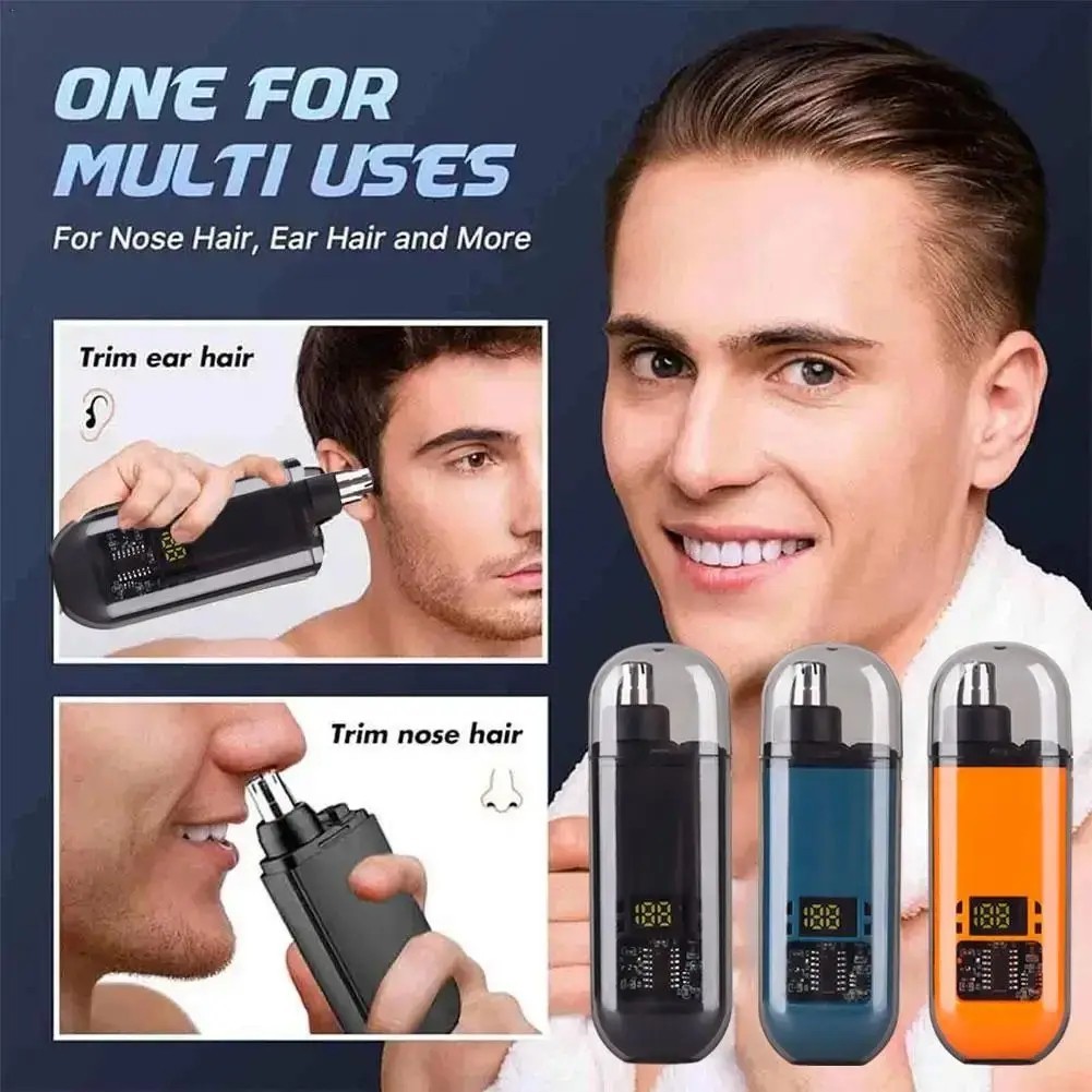 USB Rechargeable Nose Ear Hair Trimmer for Men Portable Clipper Original
