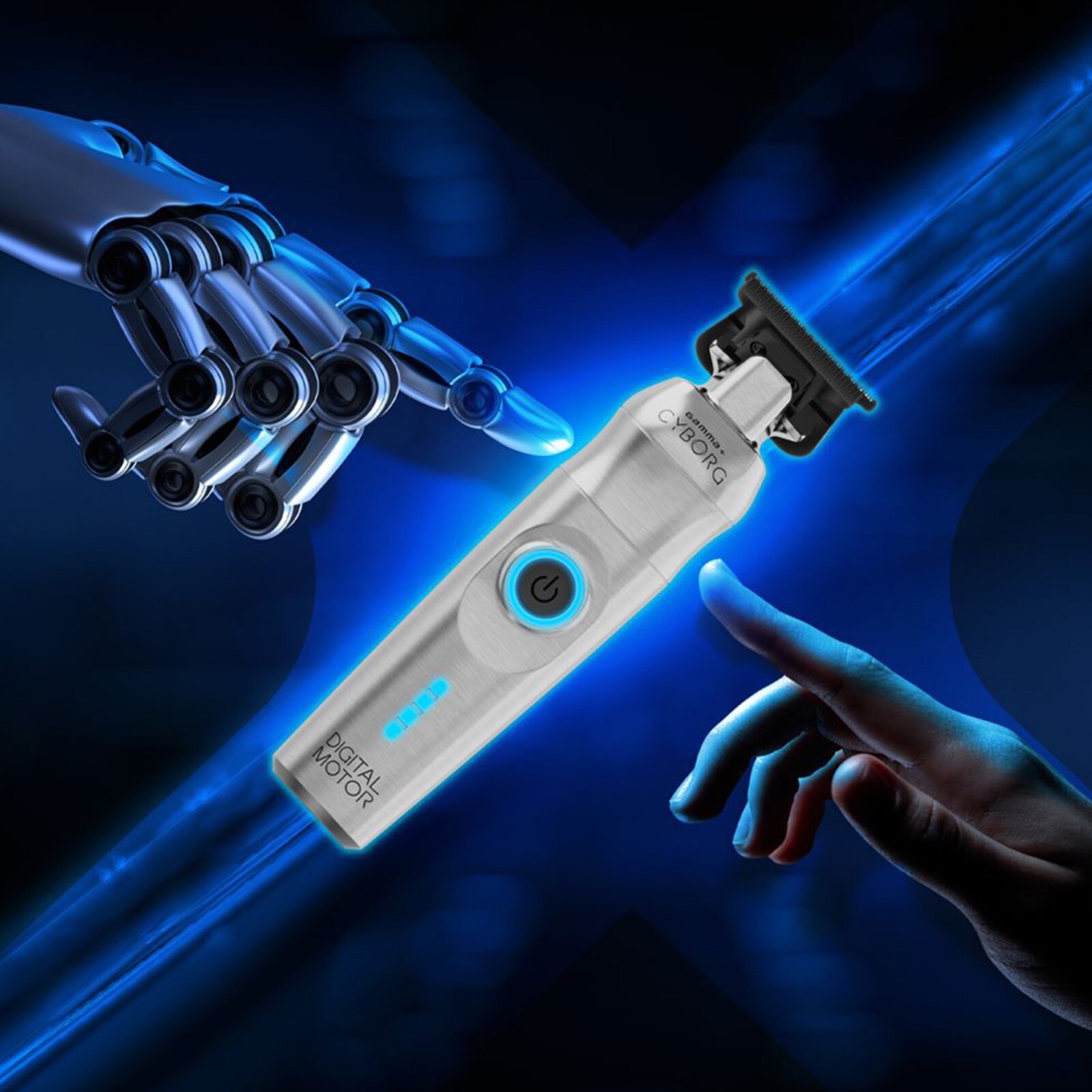 Gamma+ Cyborg Professional Metal Trimmer With Digital Brushless Motor (GP401S)