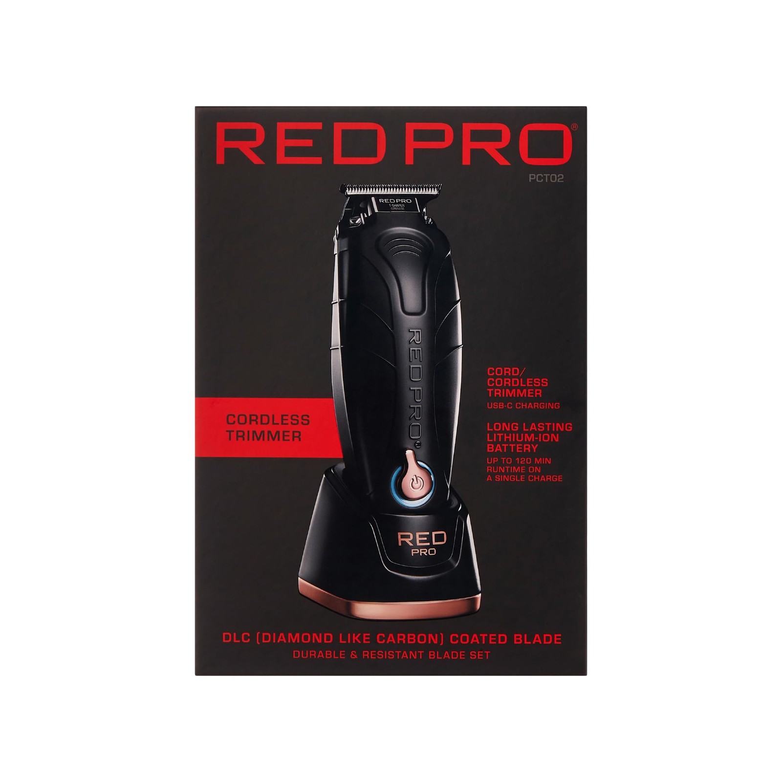 Matte Black Gold Hair Trimmer Cordless Ultra Quiet T Blade Zero Gapped 7500 Rpm