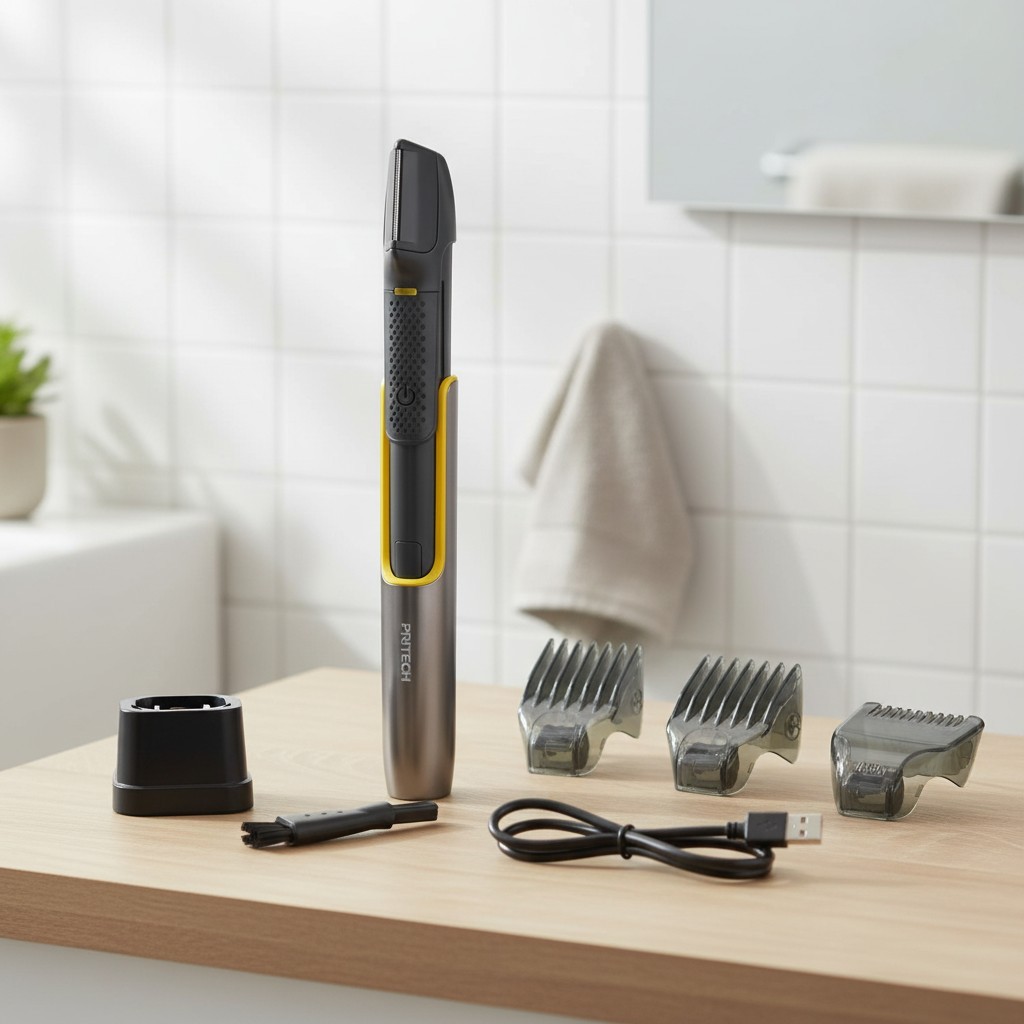 Versatile Body Groomer with Precise Trimmer for Sensitive Areas – Men’s Edition