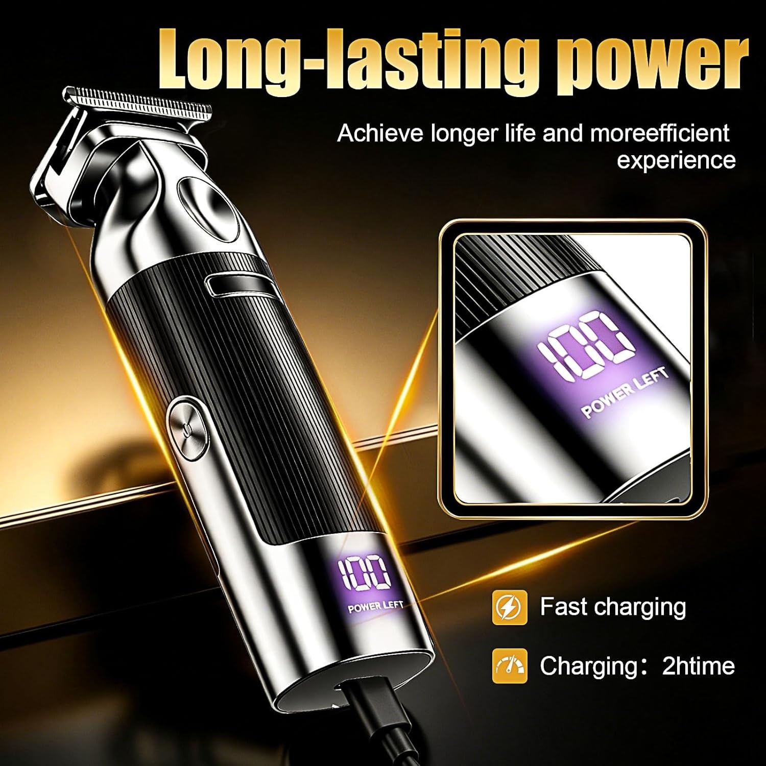 Full Beard Trimmer Set 6 in 1 Rechargable Grooming Kit Electric Beard Trimmer