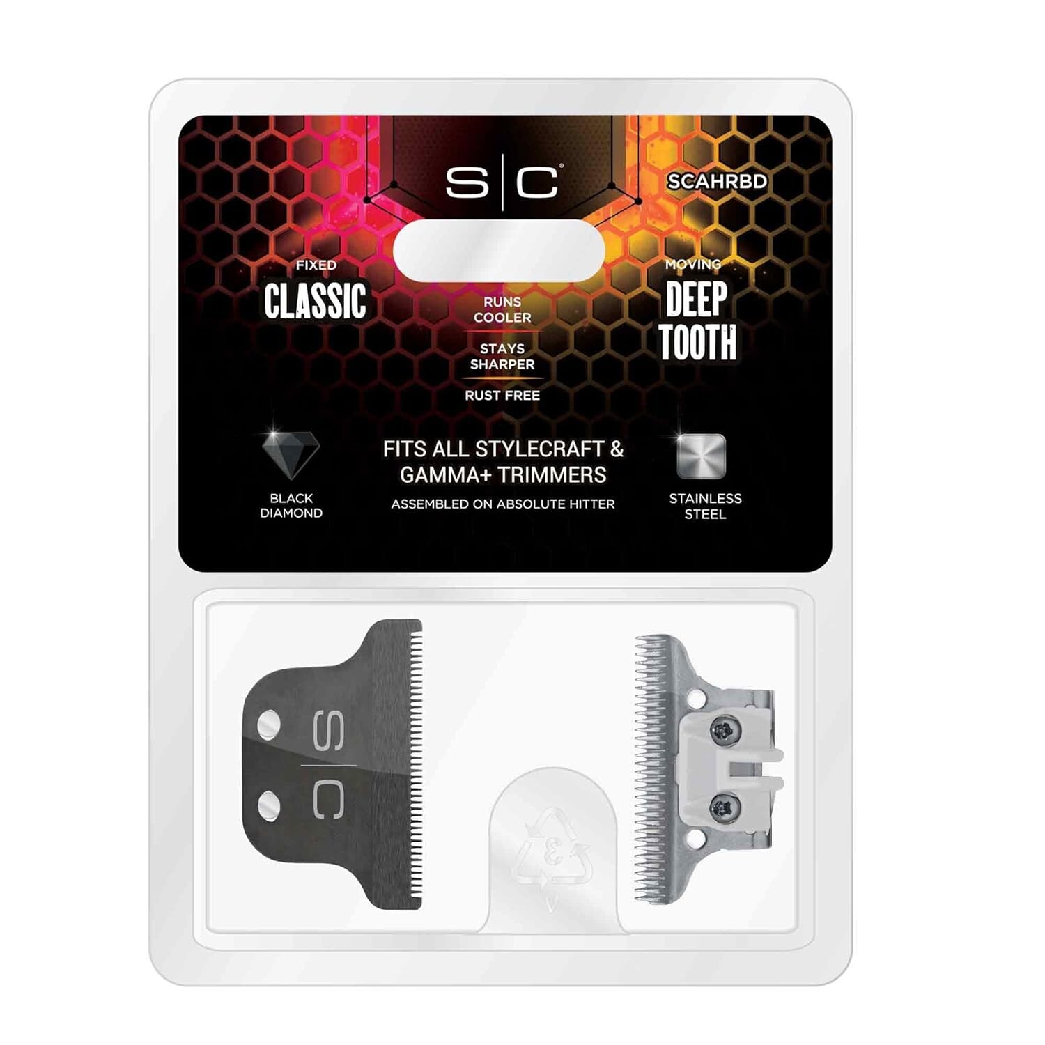 STYLECRAFT Hitter Blade w/ DLC Fixed Blade & Steel Deep Tooth Cutter | SCAHRBD