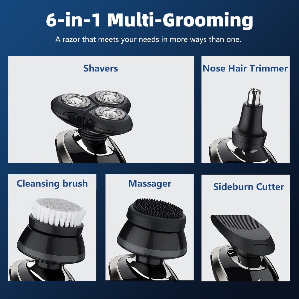 Men’s Electric Razor Cordless Shaver Beard Trimmer Shaving Machine Rechargeable
