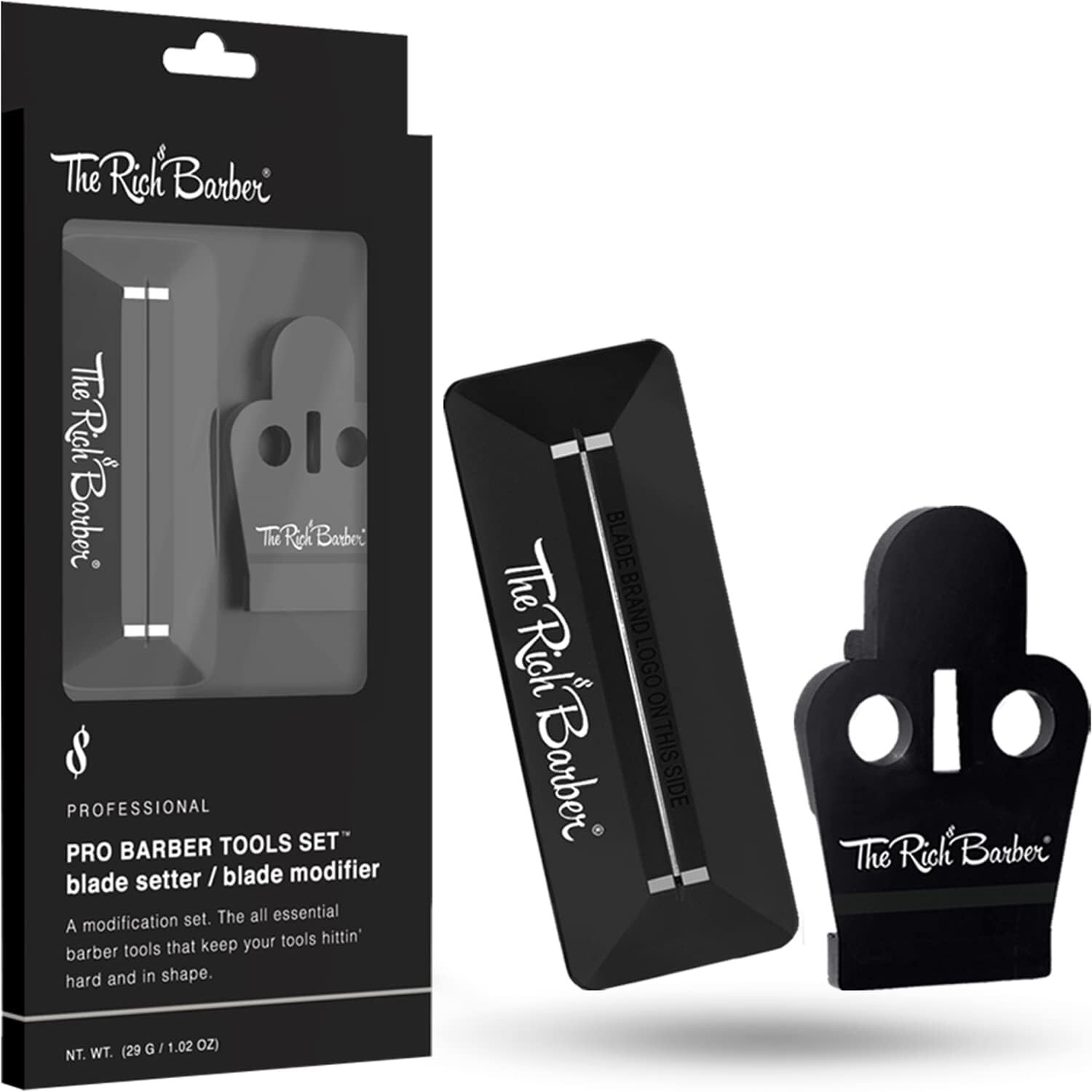 Pro Barber Tools Set – 1-Minute Blade Modifier & 10-Second Setter for Precision