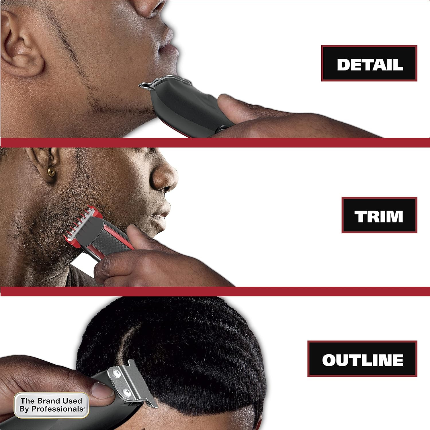 Wahl Edge Pro Bump Free Corded Beard Trimmer for Men Touch up Trimmer & Grooming