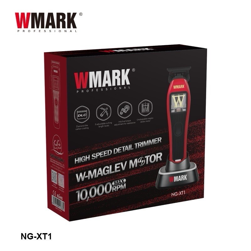 Cordless WMARK NG-XT1 Trimmer with Precision Magnetic Motor