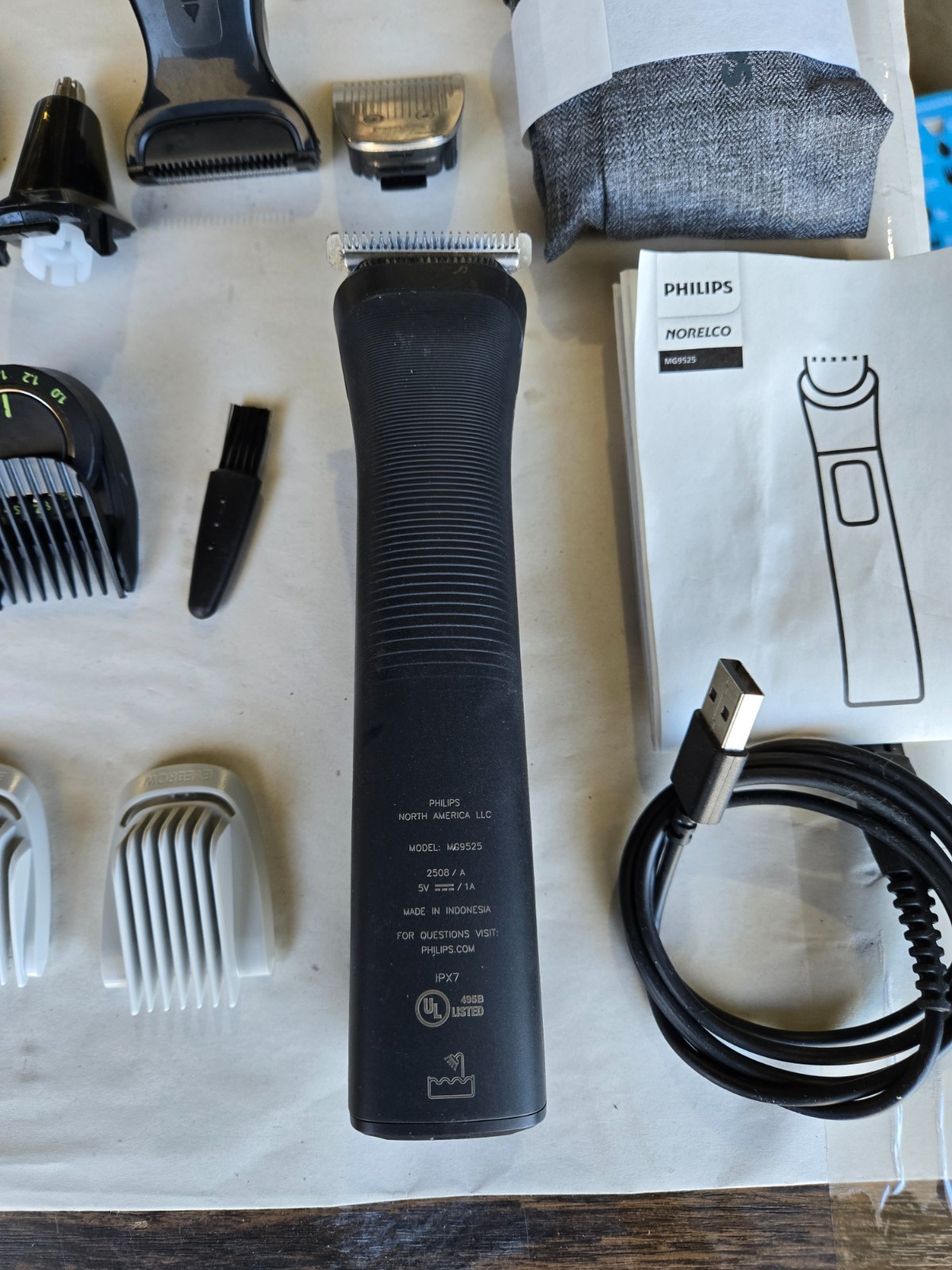 Philips Norelco All In One Trimmer Tools & Accessories Head Face Body Wet Dry 4C