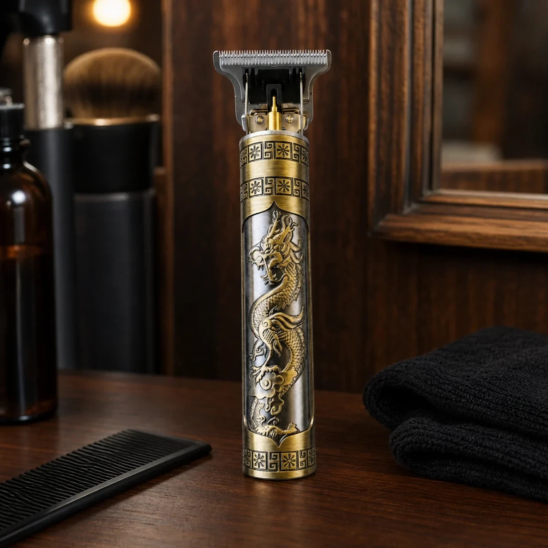 Vintage T9 Barbeador Dragon Beard Hair Trimmer Cutter Machine for Men