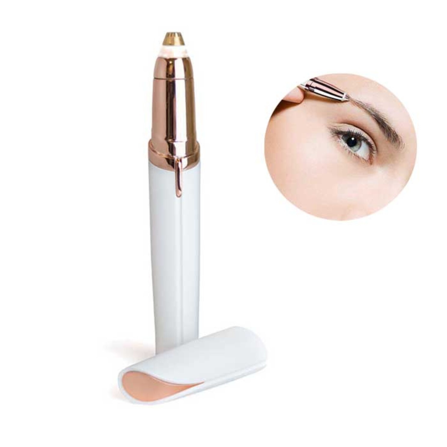 Womens Electric Face Eyebrow Trimmer Brows Razor Facial Epilator Hair Remover