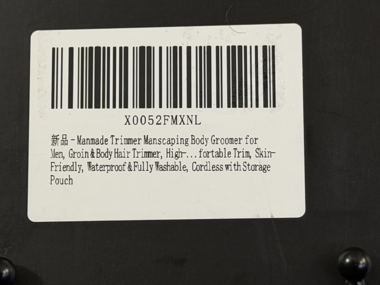 Manmade Trimmer Manscaping Body Groomer for Men, Groin & Body Hair Trimmer