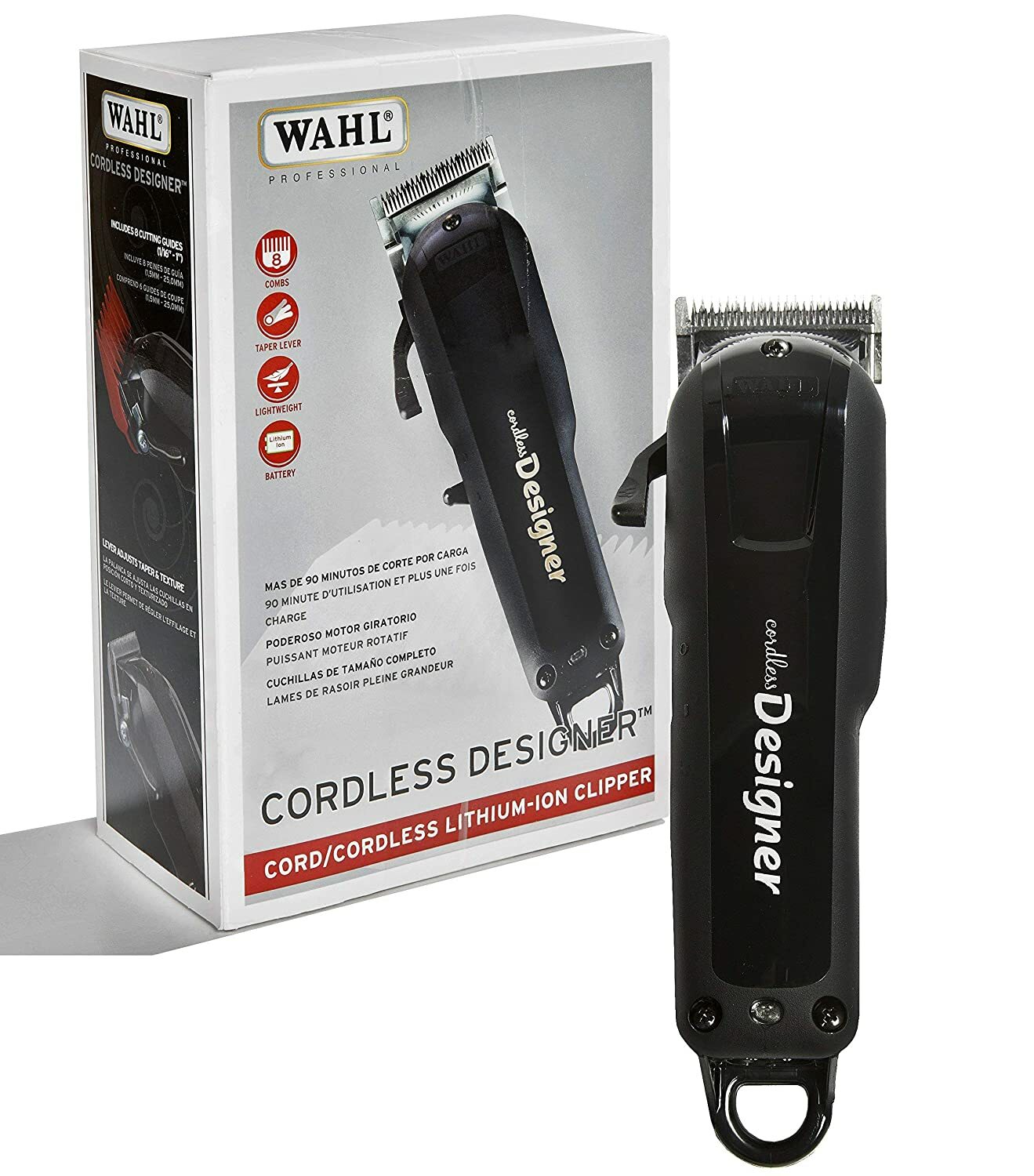Wahl Professional – Cordless Designer Clipper with 90+ Minute Run Time #8591