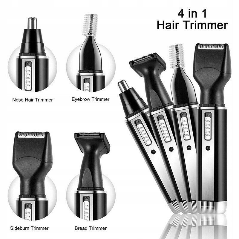Kemei KM-6630 4in1 Set Beard Shaver Nose Hair Eyebrows Ears Trimmer Clippers