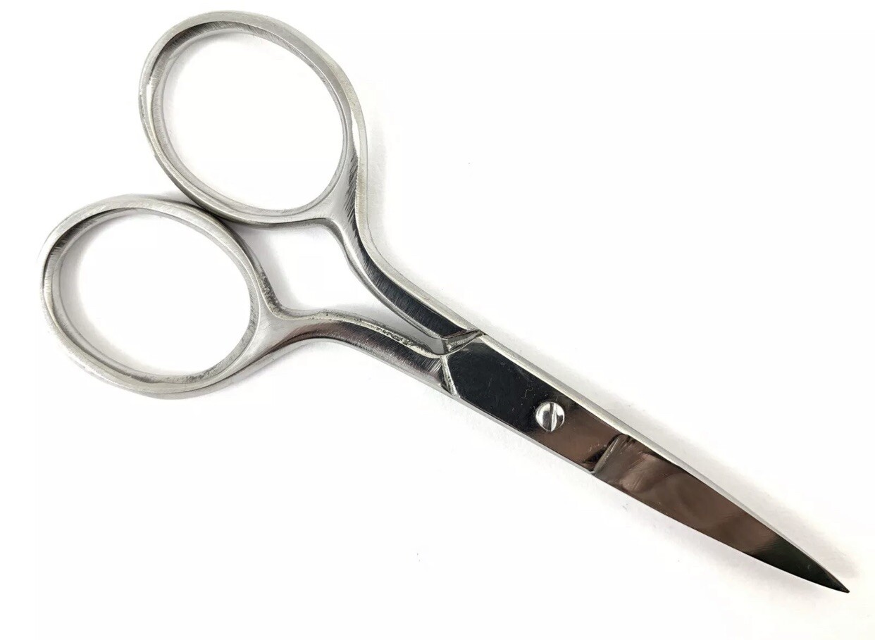 1 Set Beard Mustache Nose Ear Scissors Comb Trimming Kit Facial Hair Trimmer