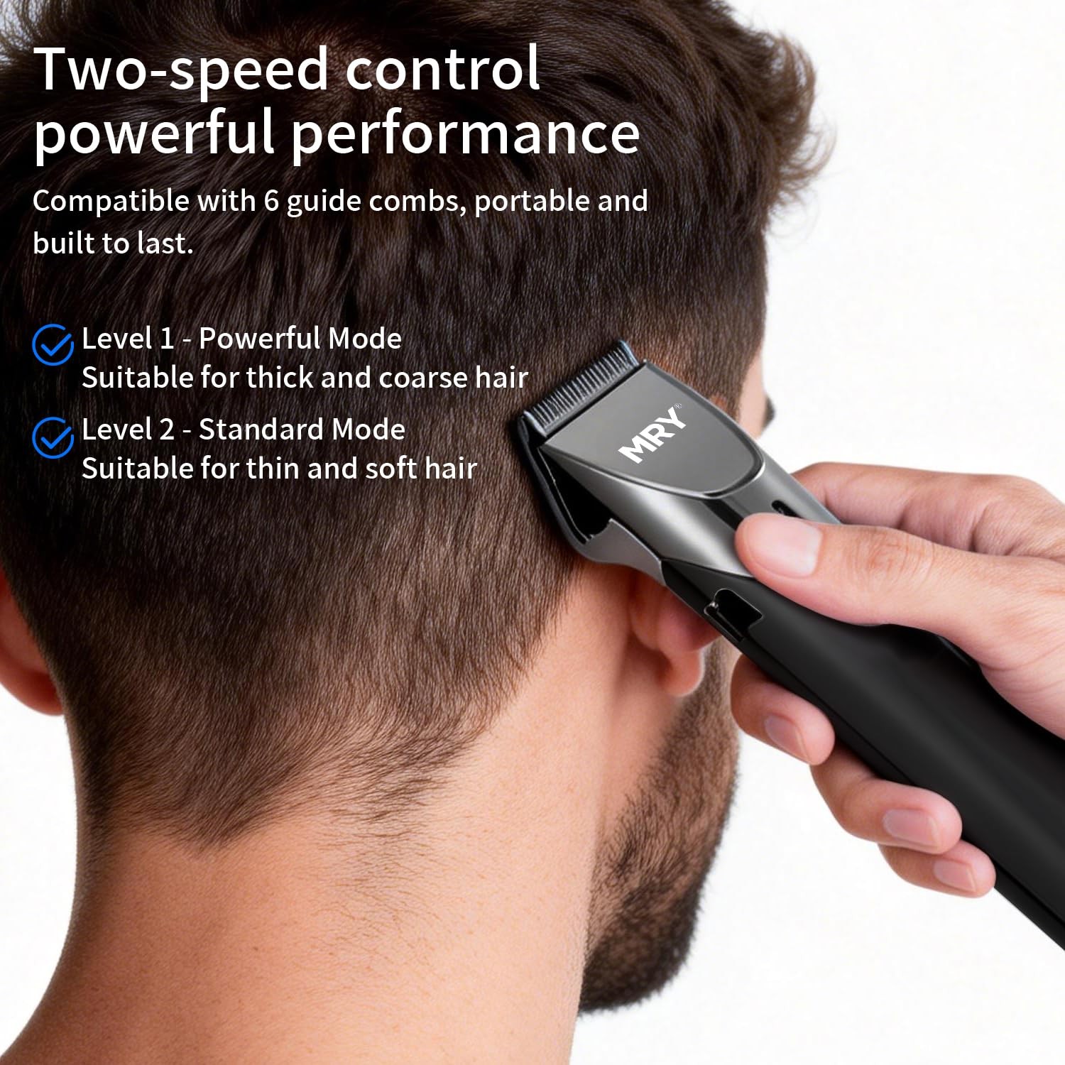 DUN Ceramic Cutter Cordless Hair Clippers for Men & Women, Professional HomeU…