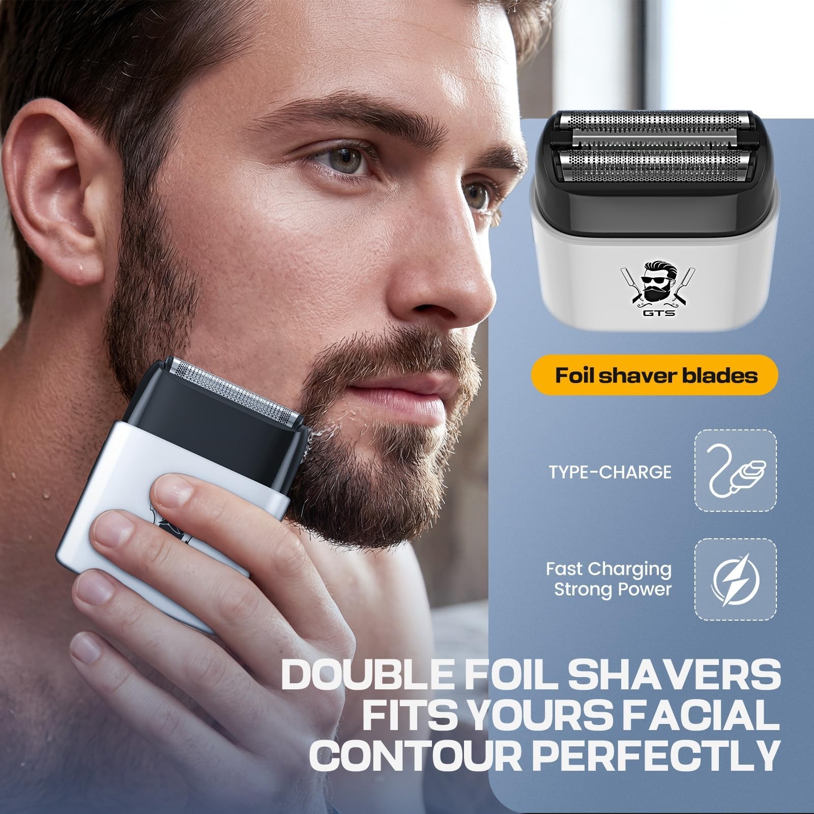 Professional Cordless Hair Clippers & Beard Trimmer Set, Rechargeable, LED Displ