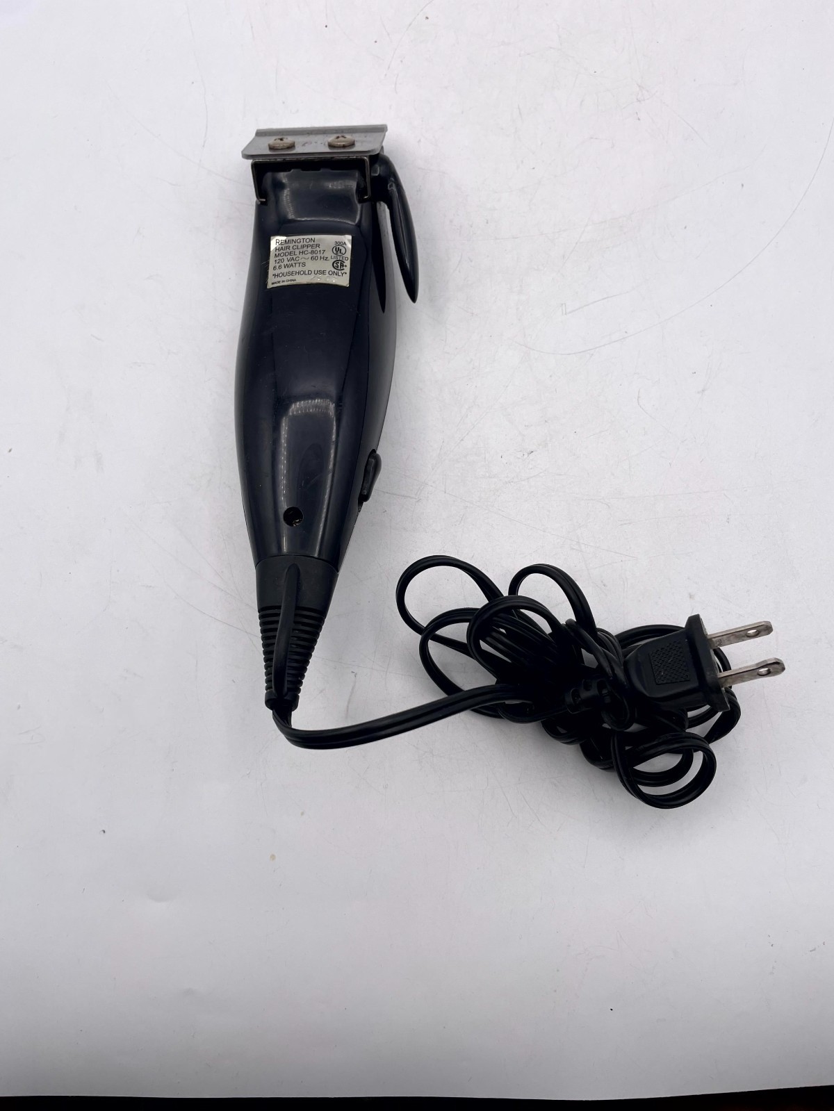Remington HC-8017 Precision Hair Clipper Trimmer Silver Corded 120 VAC 6.6 Watts