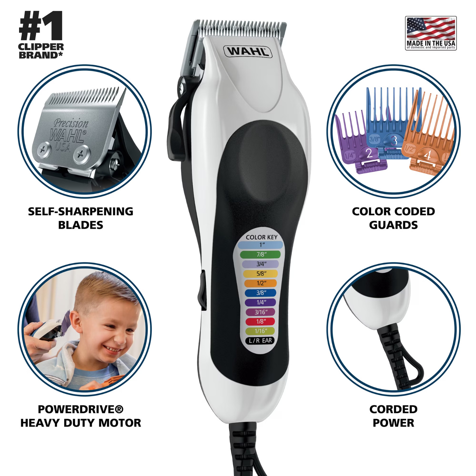 Wahl Color Pro Plus Haircut Kit, Power-Drive , Corded – 79752T