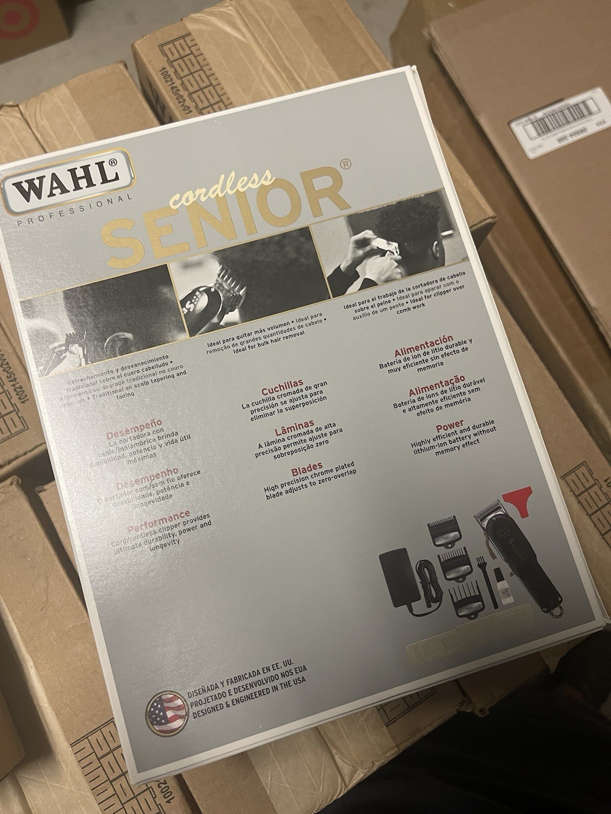 Wahl Professional 5-Star Cord/Cordless Senior Clipper Zero-Gap Adjustable Blade