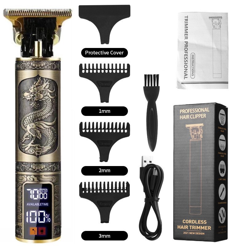 Beard Hair Trimmer for Men Professional Cordless Zero Gapped Edgers Clippers