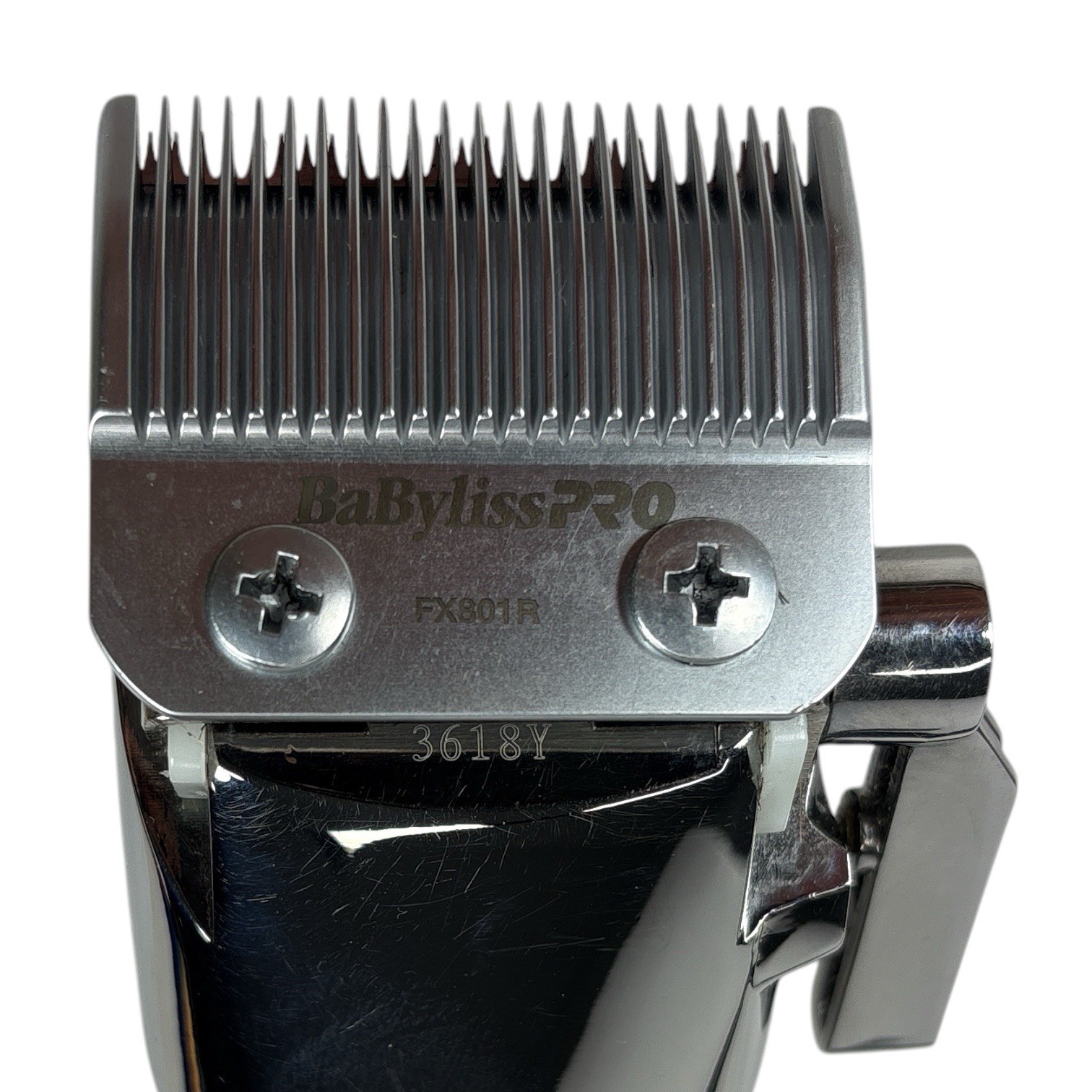 BaBylissPRO FX801R SilverFX Metal Corded Hair Clipper w/ 8-Piece Comb Set Barber