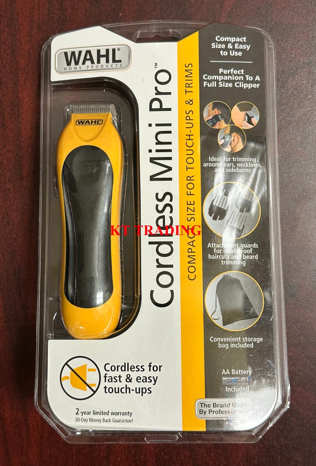 WAHL Mini Pro CORDLESS Compact TOUCH-UP Hair Beard BATTERY Precision Trimmer