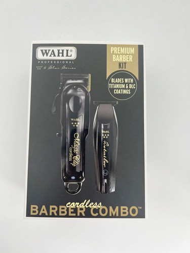 New Wahl Cordless Barber Combo Clipper/Detailer Trimmer – Black 3025397 US
