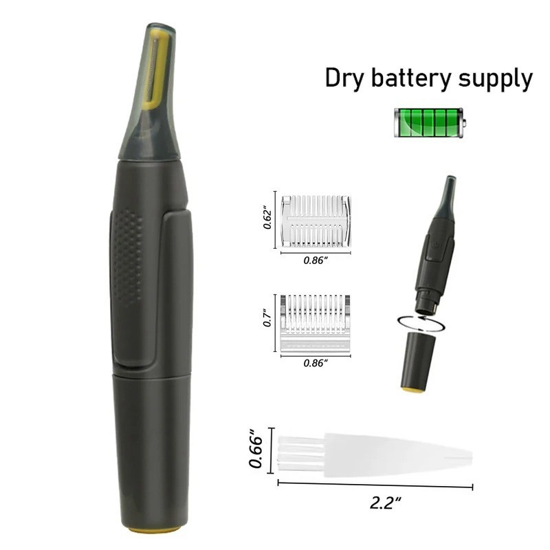 Hot Men Nose Ear Face Neck Eyebrow Hair Mustache Beard Trimmer Shaver Clipper