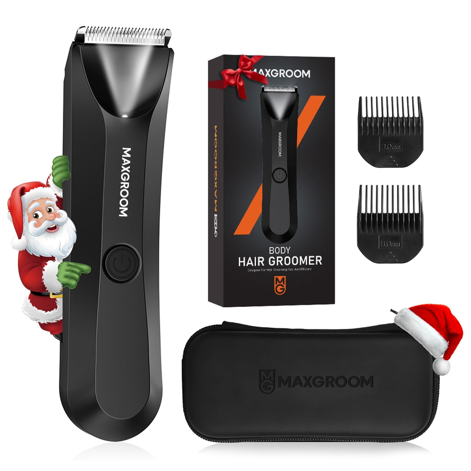 MAXGROOM Manscape Body Hair Trimmer for Men, IPX7 Waterproof Pubic & Groin Ha…